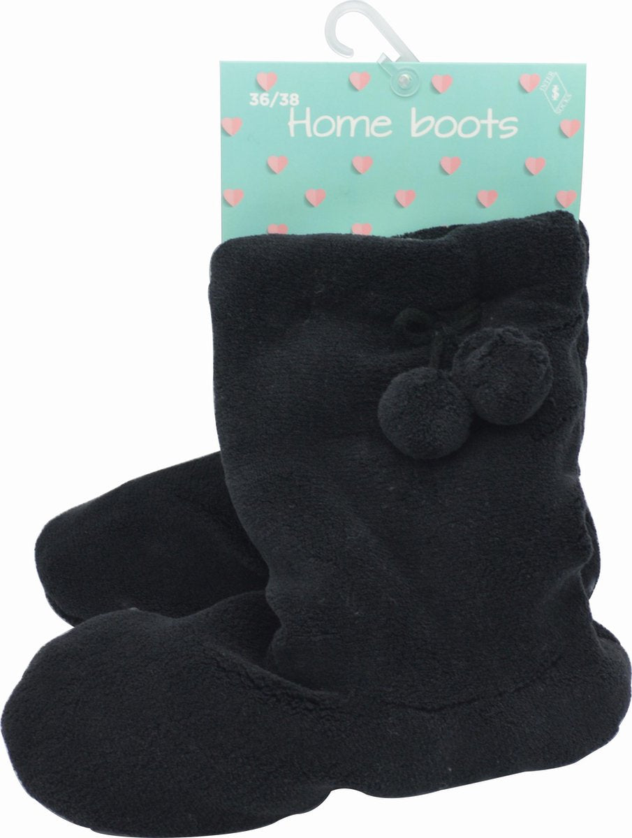 HUIS SLOFFEN - ANTI-SLIP - Zwart - maat 39-41 - extra zacht