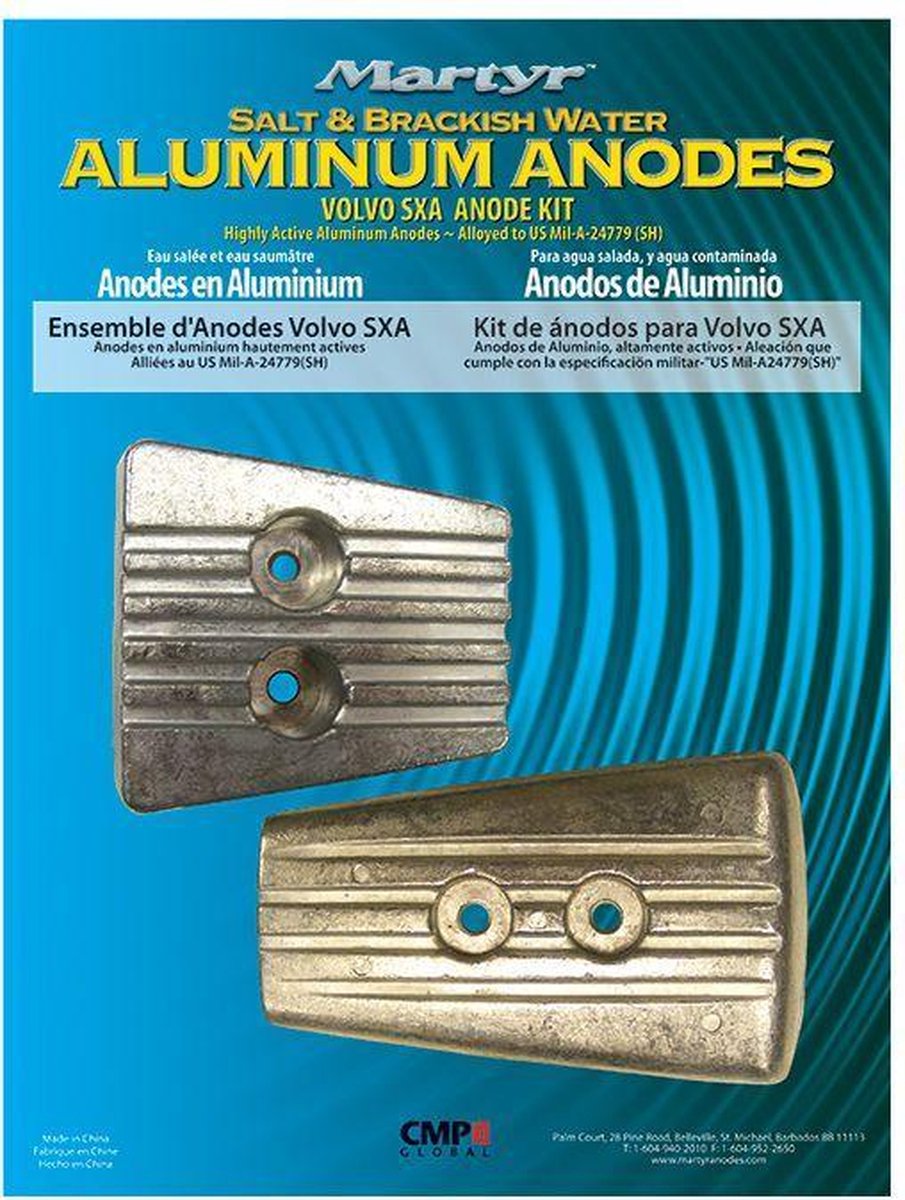 Volvo Penta aluminium Anodekit SX-A type CMSXAKITA