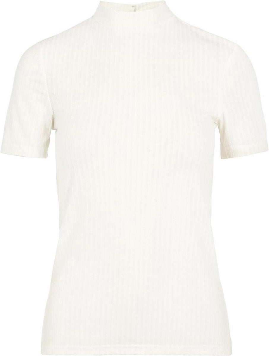 Pckylie Ss T-neck Top  Noos 17101643 Cloud Dancer