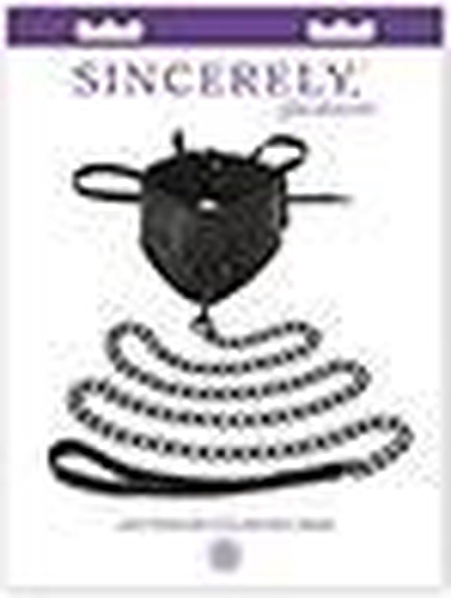 Sportsheets Sincerely Halsband Kant met ketting - Zwart