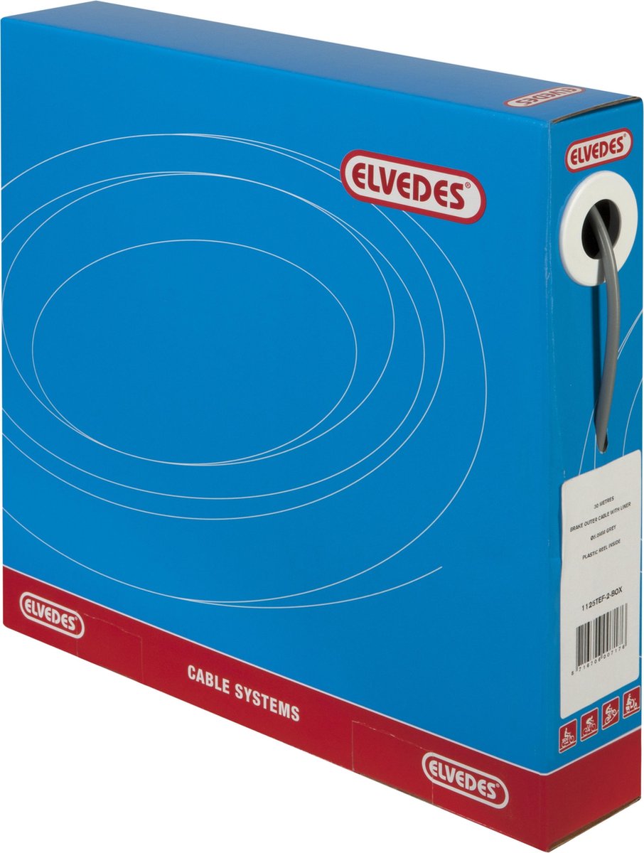 Rem buitenkabel Elvedes met voering 30 meter / Ø5