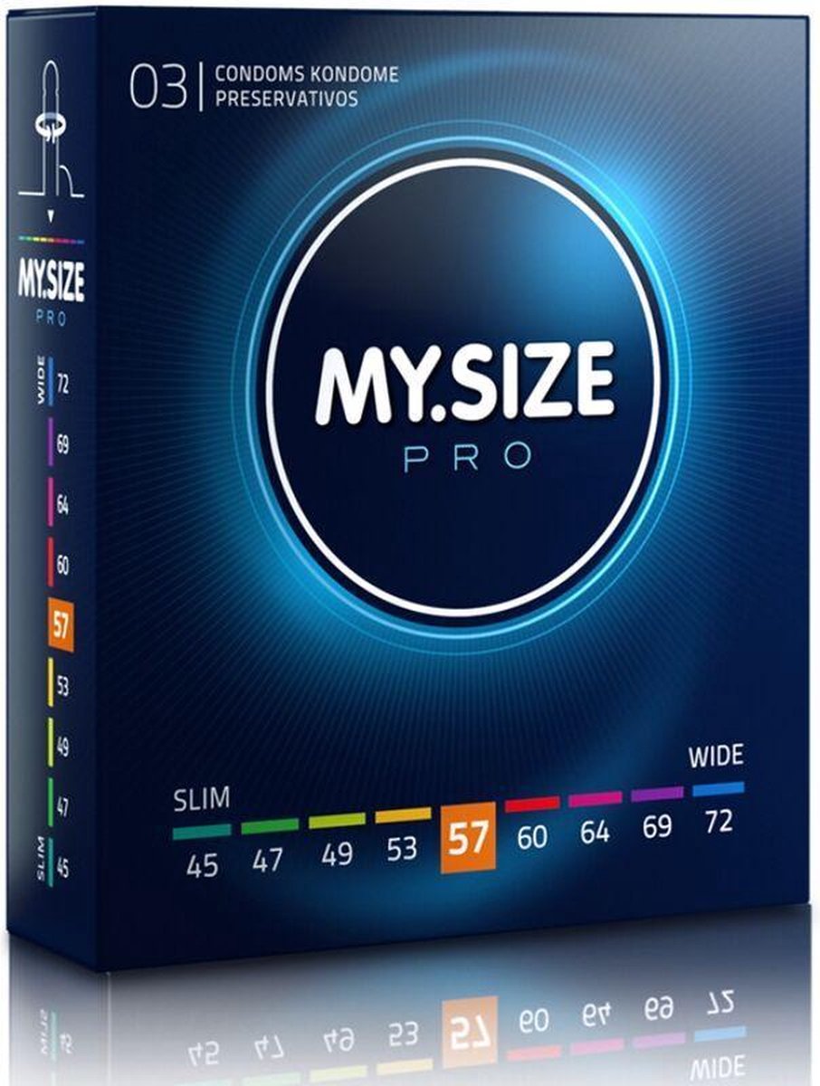 My Size Pro Condoms 57 Mm 3 Units | MY SIZE PRO