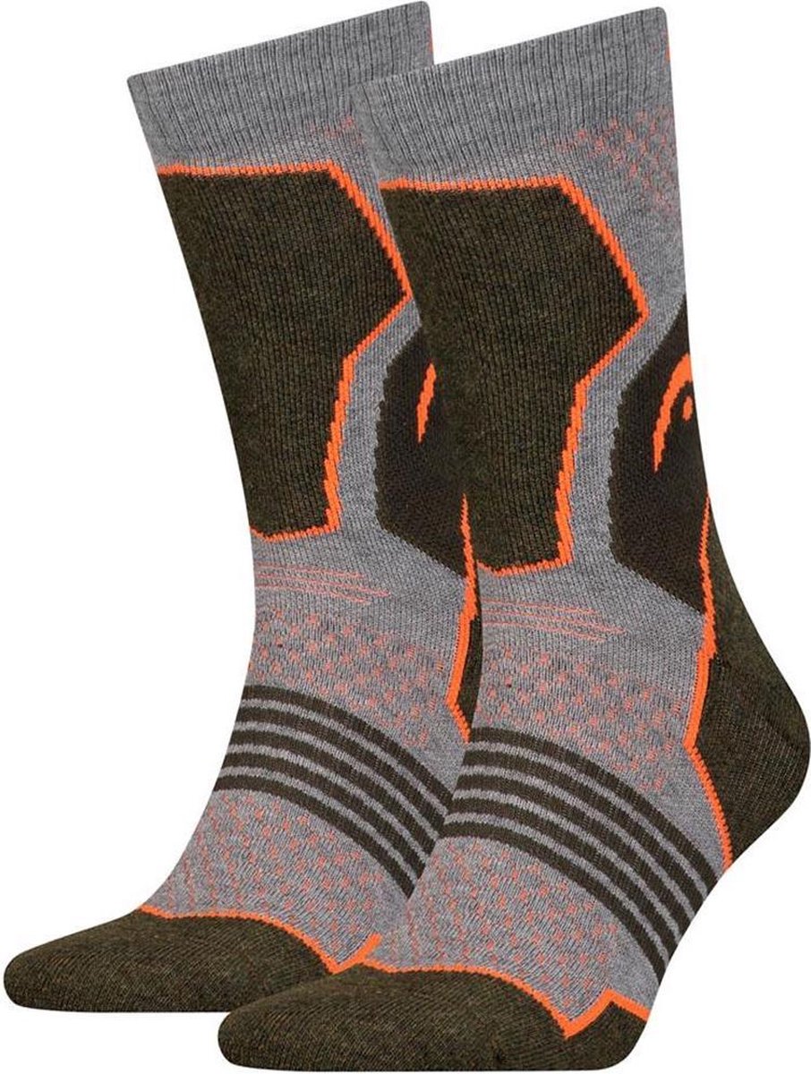 4-Pack HEAD Koele Wandelsokken Hike Crew 781001001-159 - Forest - Unisex - maat 39-42