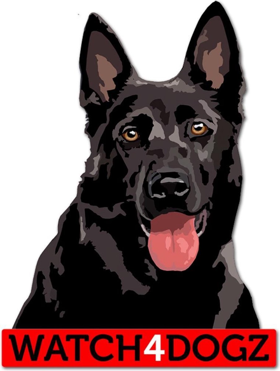 Duitse Herder sticker (set van 2 stickers)