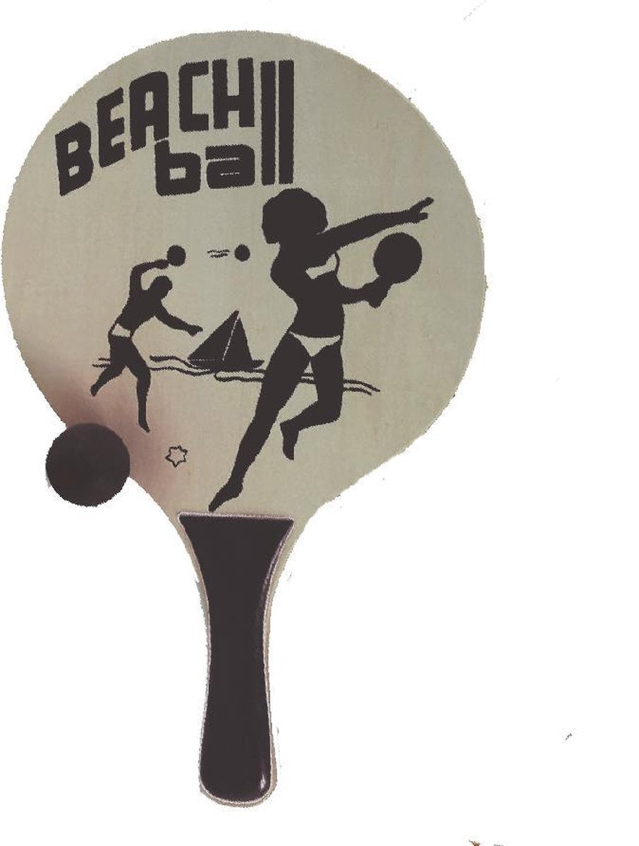 Beachball Set Natural | zwart