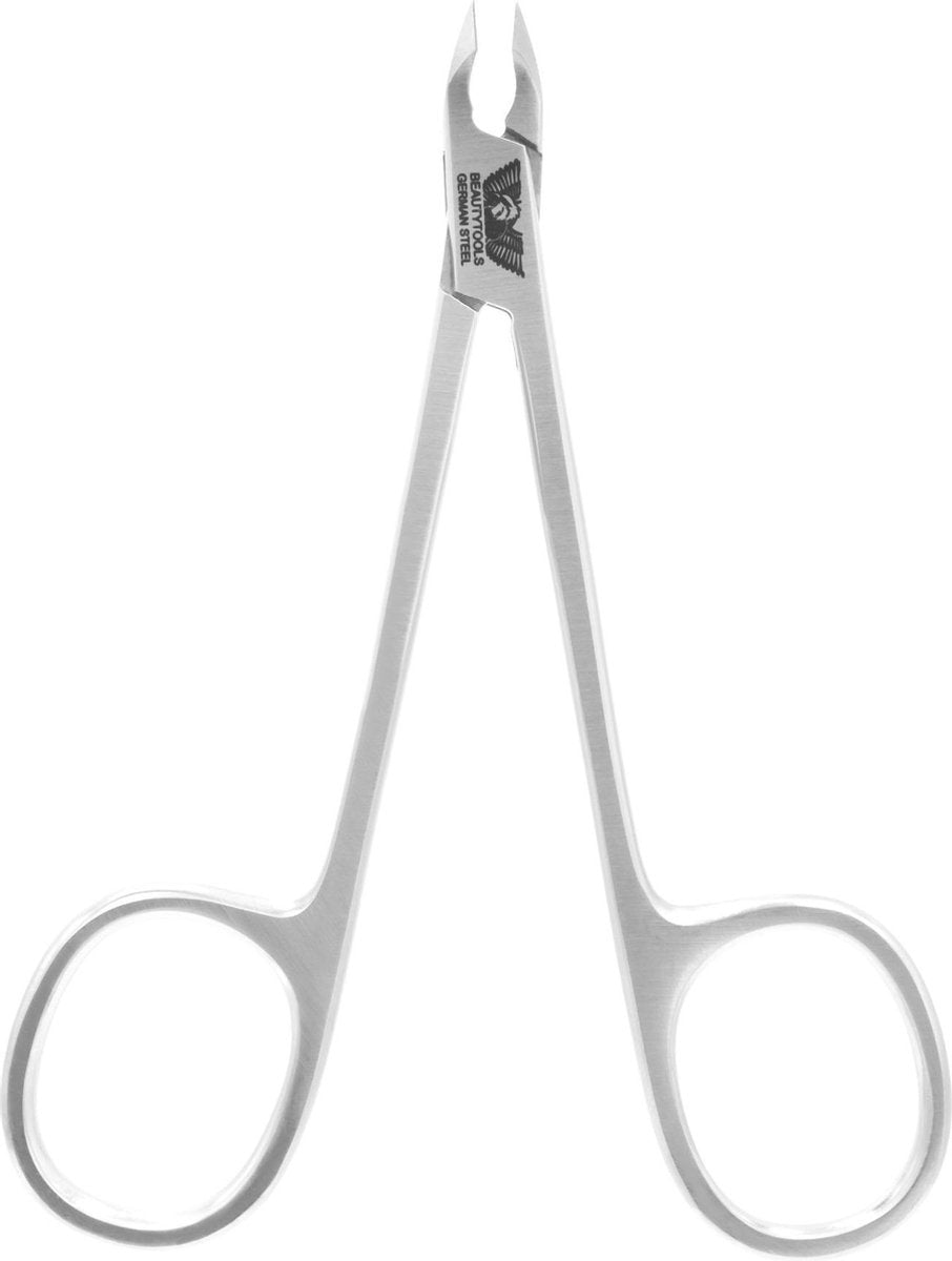 BeautyTools MUST-HAVE Nagelriem Schaar / Nagelriem Knipper / Cutticle Remover voor velletjes - 5 mm bek (NS-2878) INOX