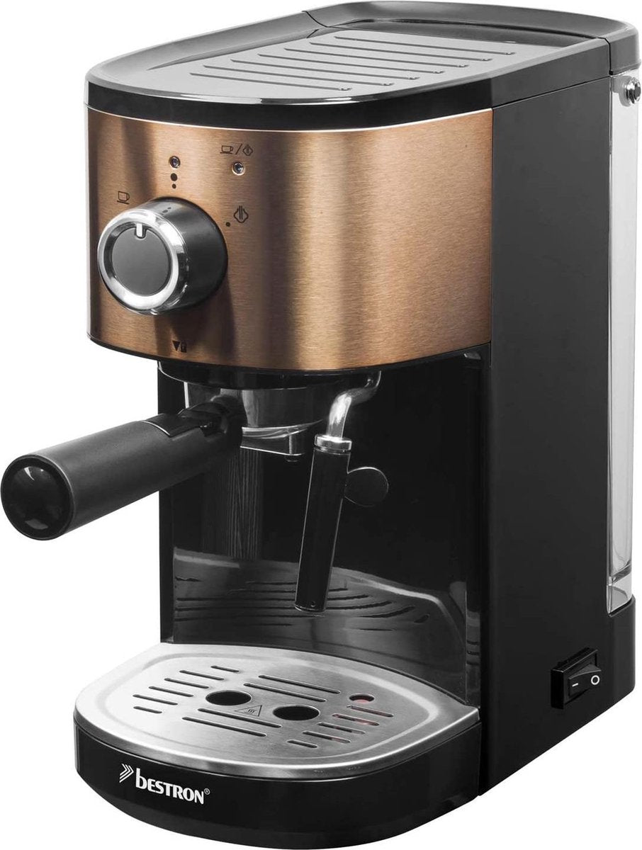 Bestron AES1000CO espressomaker / espressomachine koper look