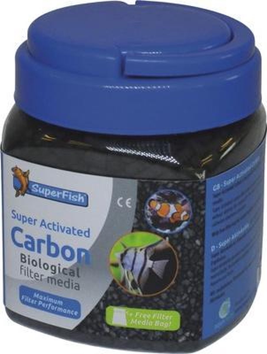 Superfish actieve kool carbon 500 ml ontgiften van je aquarium