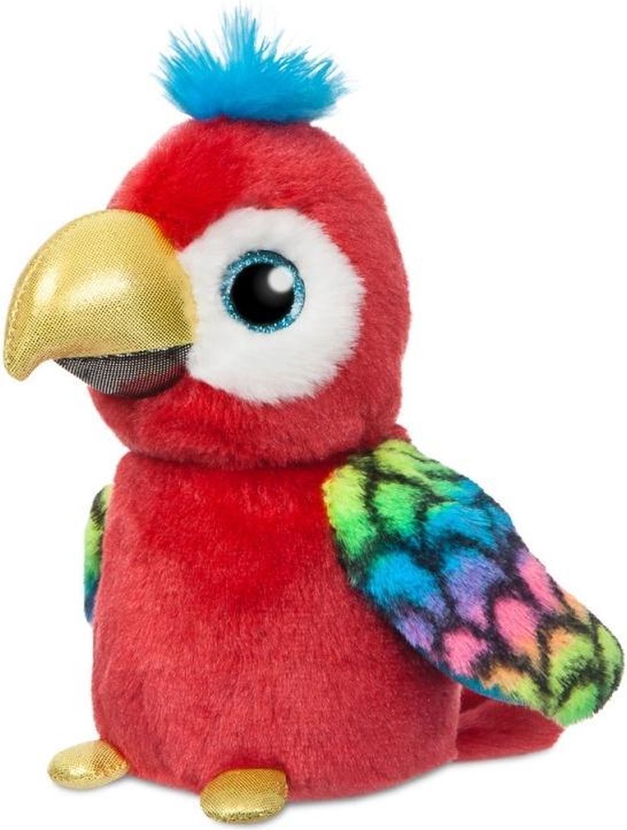 Aurora Knuffelpapegaai Calypso 18 Cm Rood