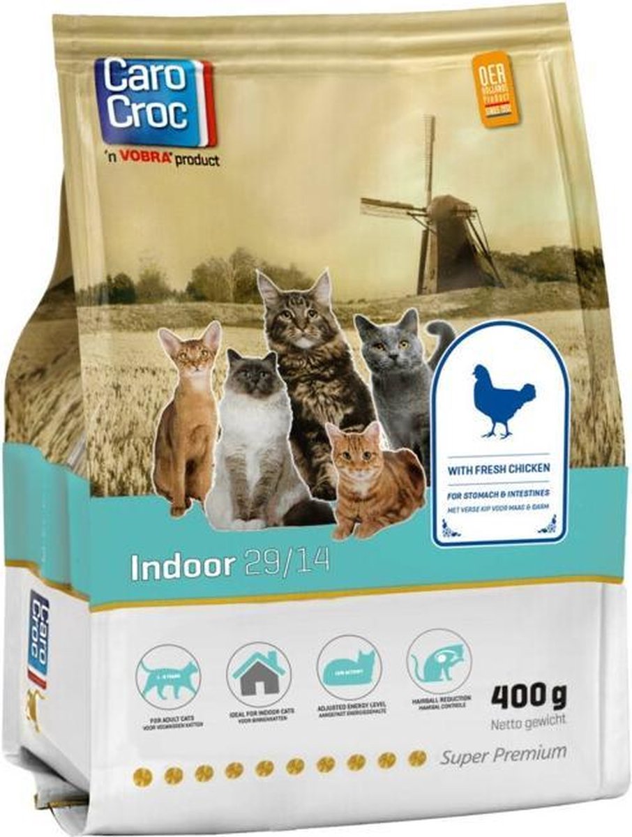 CaroCroc Indoor 29/14 Kattenvoer 400 gr