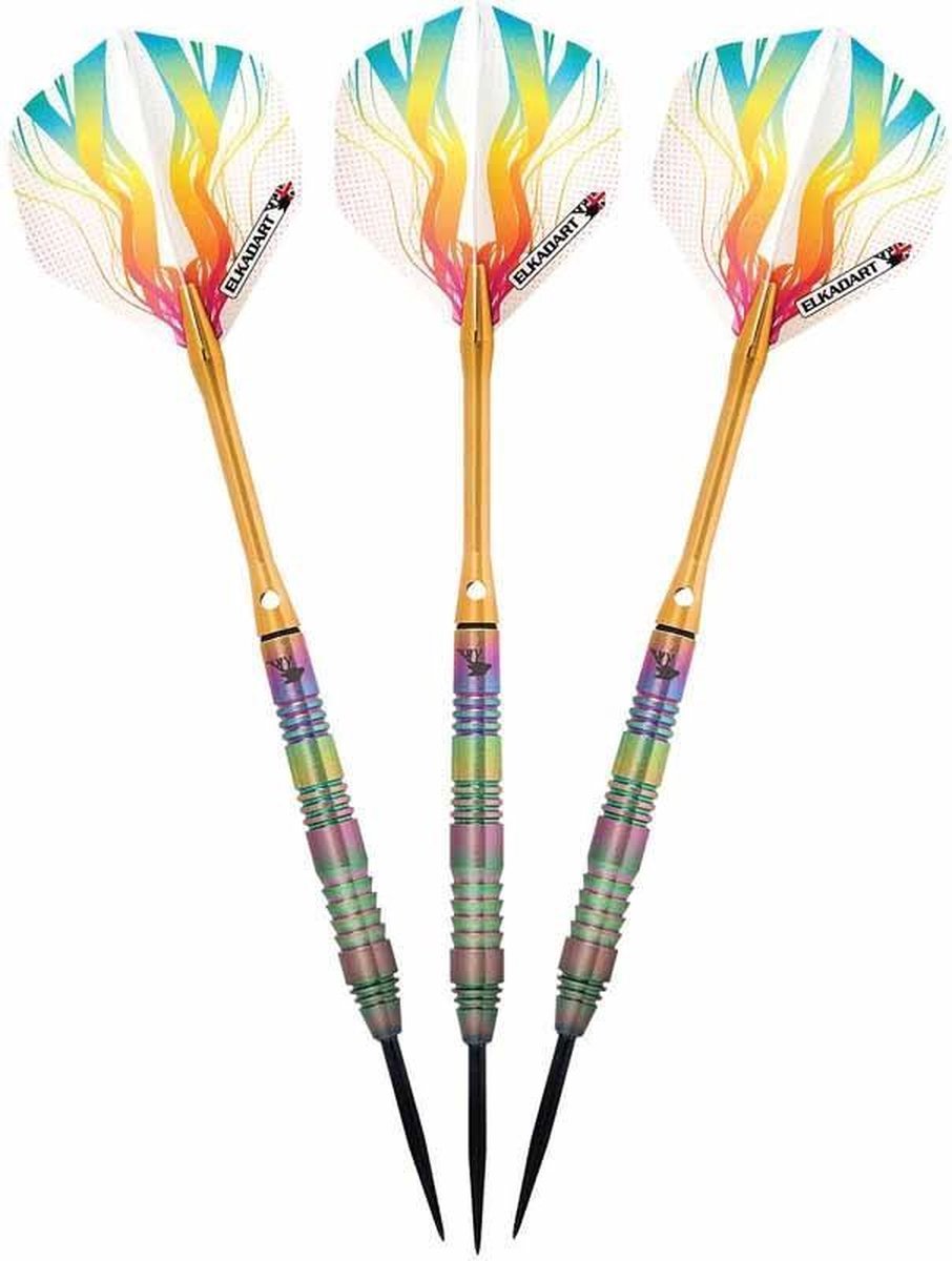 ABC Darts Elkadart Dartpijlen - Rainbow - 23 gram