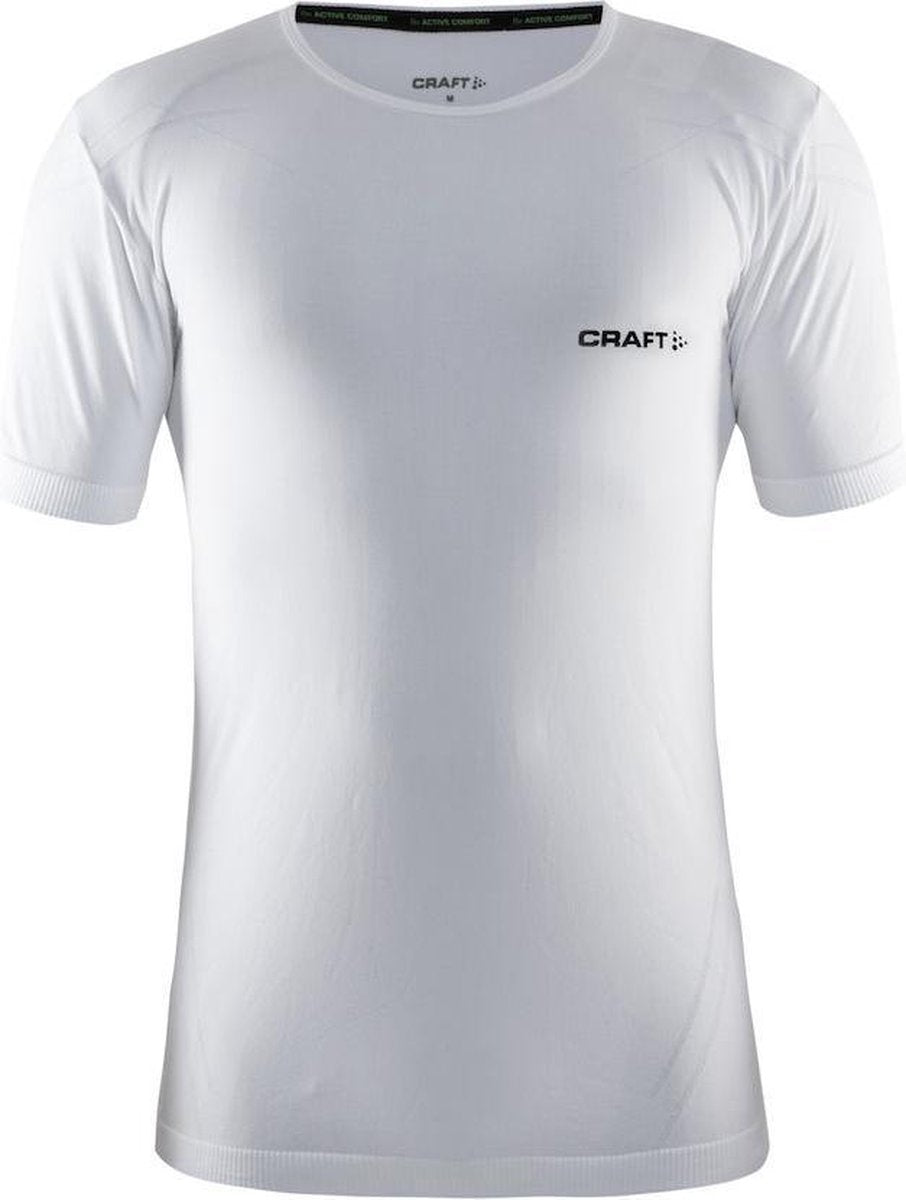 Craft Active Comfort Roundneck Ss Heren Sportshirt - White - S