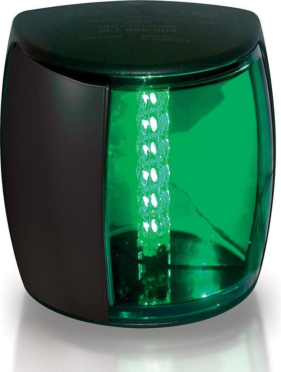 Hella NAVILED-PRO zwarte Stuurboordlantaarn 9-33V 112.5º BSH-2NM