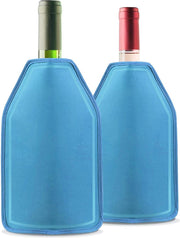 2 Pack Wijngel Cooler Mouwen - Langdurig Koelend Effect - Perfect voor het koelen van wijn