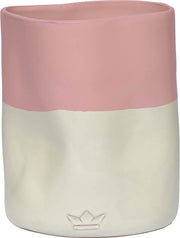 Dutchdeluxes - Keukengereihouder - Keramiek - Wit/Roze - Rond ⌀14