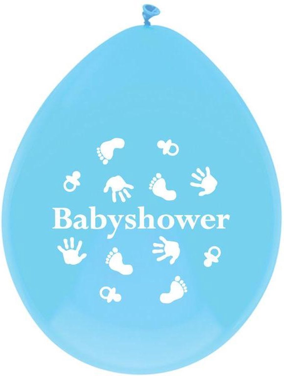 Ballonnen babyshower blauw jongen