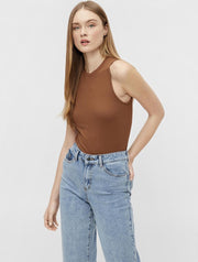 Objjamie S/l Tank Top Noos 23034452 Partridge