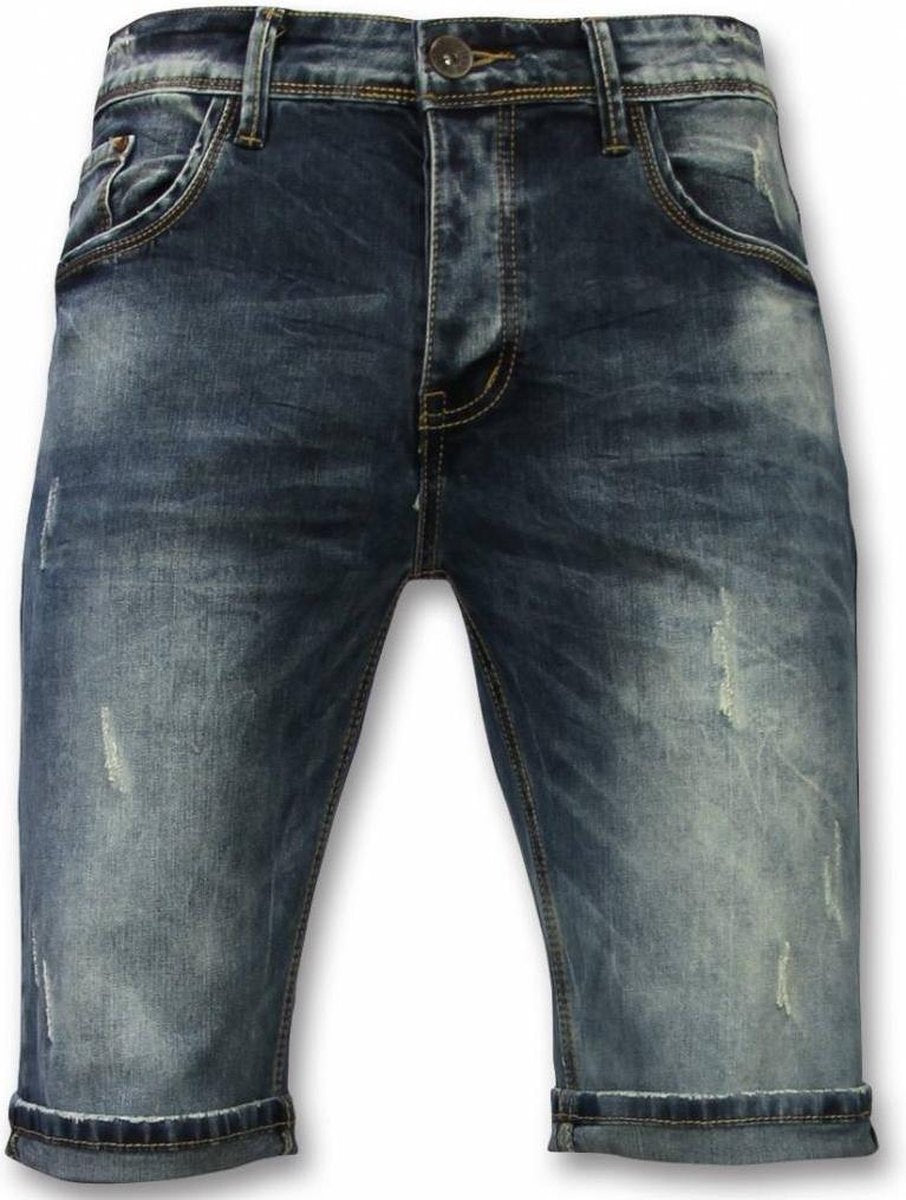 TRUE RISE Basic Korte Broek Heren - New Damaged - Blauw - Maten: 33