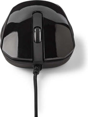 Bedrade optische Muis | 1000 dpi | 3-knops | Zwart