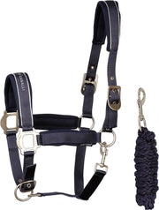 Harry's Horse Halsterset  Denici Cavalli Red - Dark Blue - cob