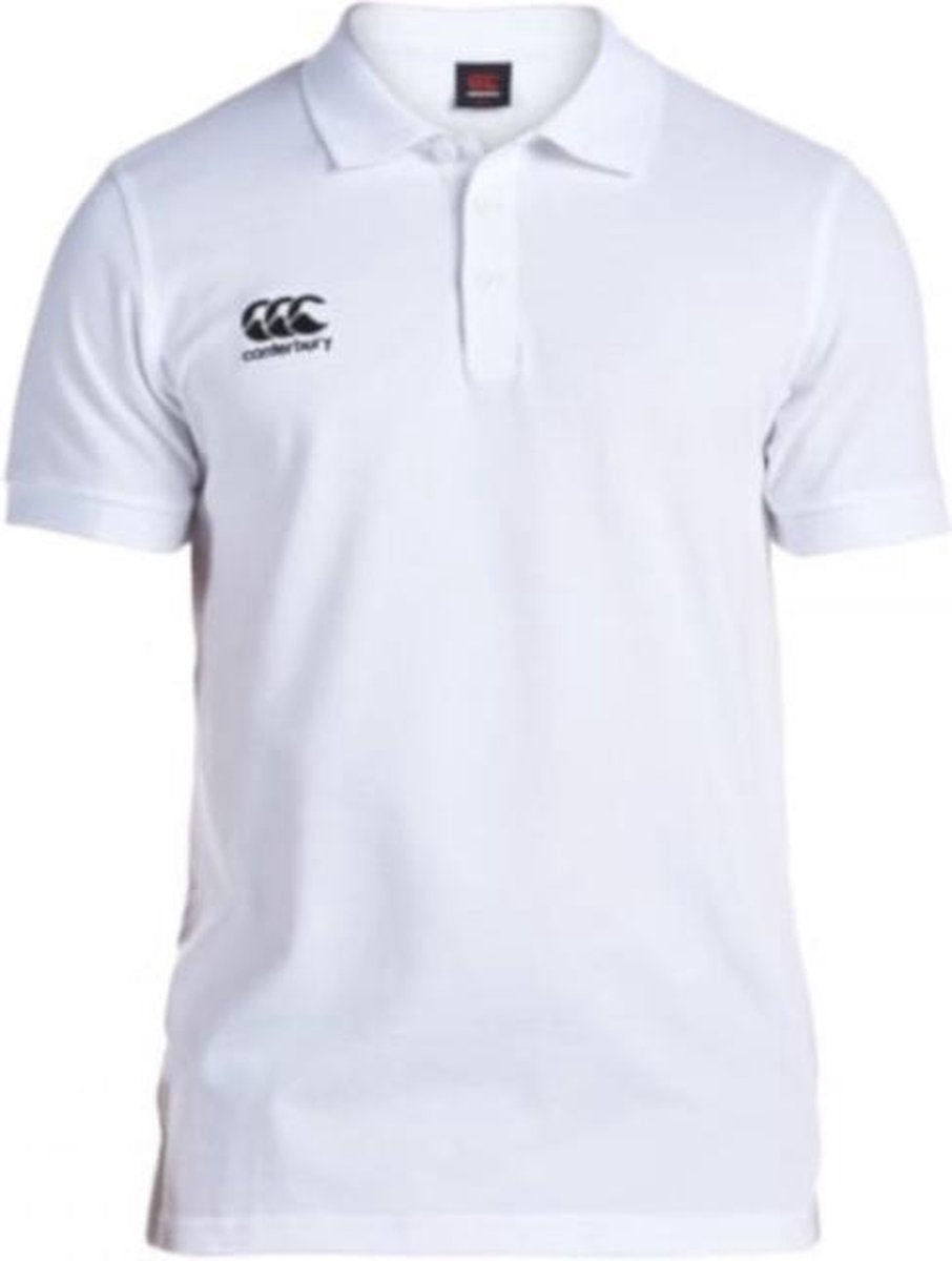 Canterbury Poloshirt Waimak Heren Polyester Wit Mt Xl