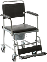 careline toiletrolstoel - zilvergrijs