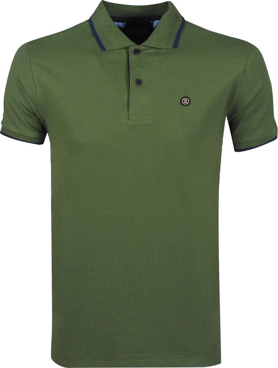 Twinlife - Heren Polo - Brons Groen
