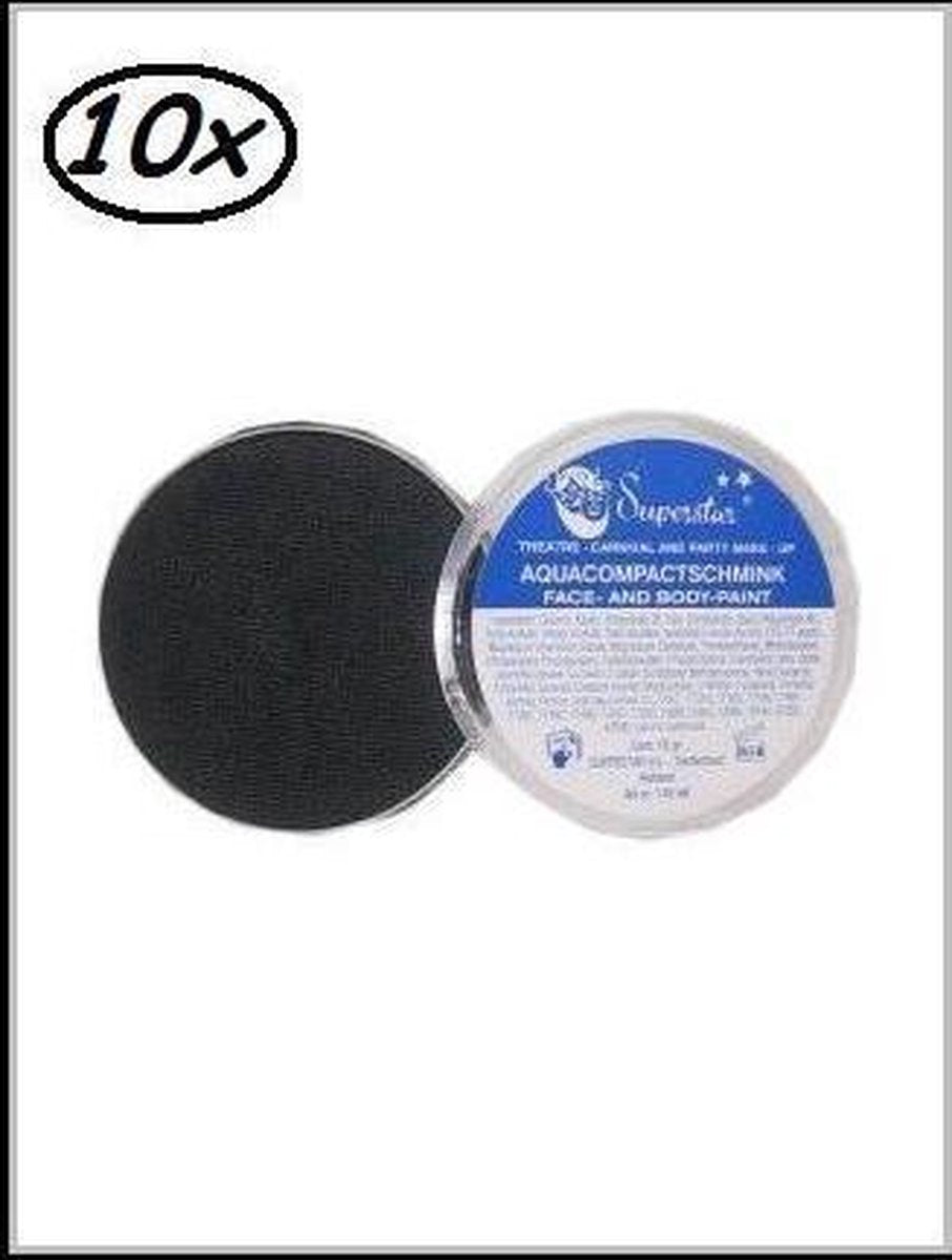 10x Superstar Zwart 16 gram Voordeelverpakking