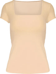 Carre Top Beige