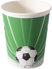 Duni Feestbekers Voetbal Junior 24 Cl Papier Groen/wit 10 Stuks