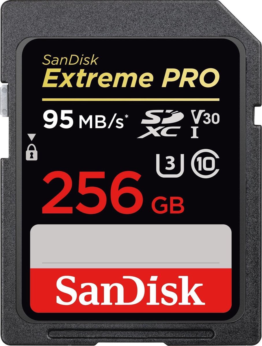 SanDisk Extreme Pro SDXC 256GB - 95MB/s - V30