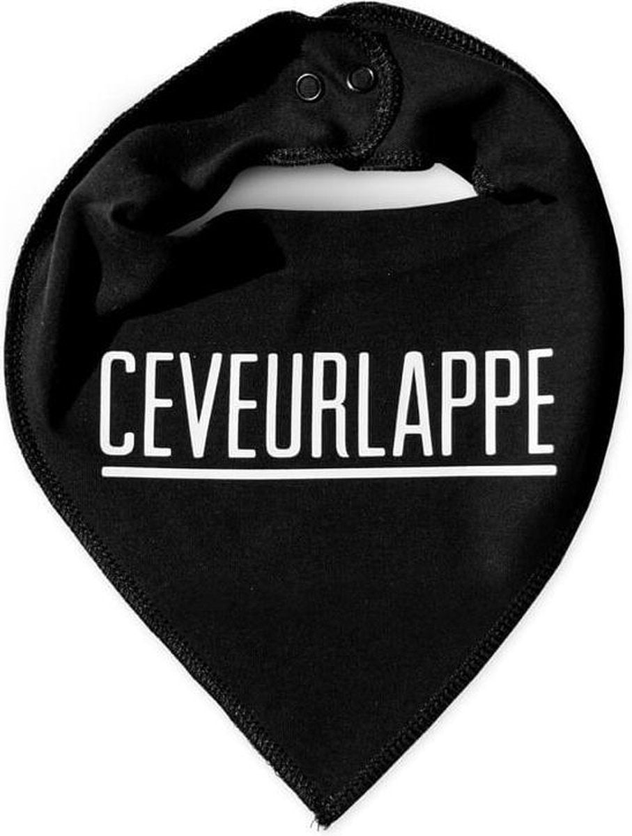 CEVEURLAPPE GESTREEPT ZWART