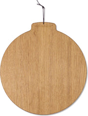 Dutchdeluxes - Ontbijtplank / Snijplank - Maan - Massief Eiken - Rond ⌀28cm
