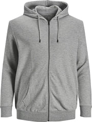 JACK&JONES PLUS JJEBASIC SWEAT ZIP HOOD NOOS PS Heren Vest - Maat XXL