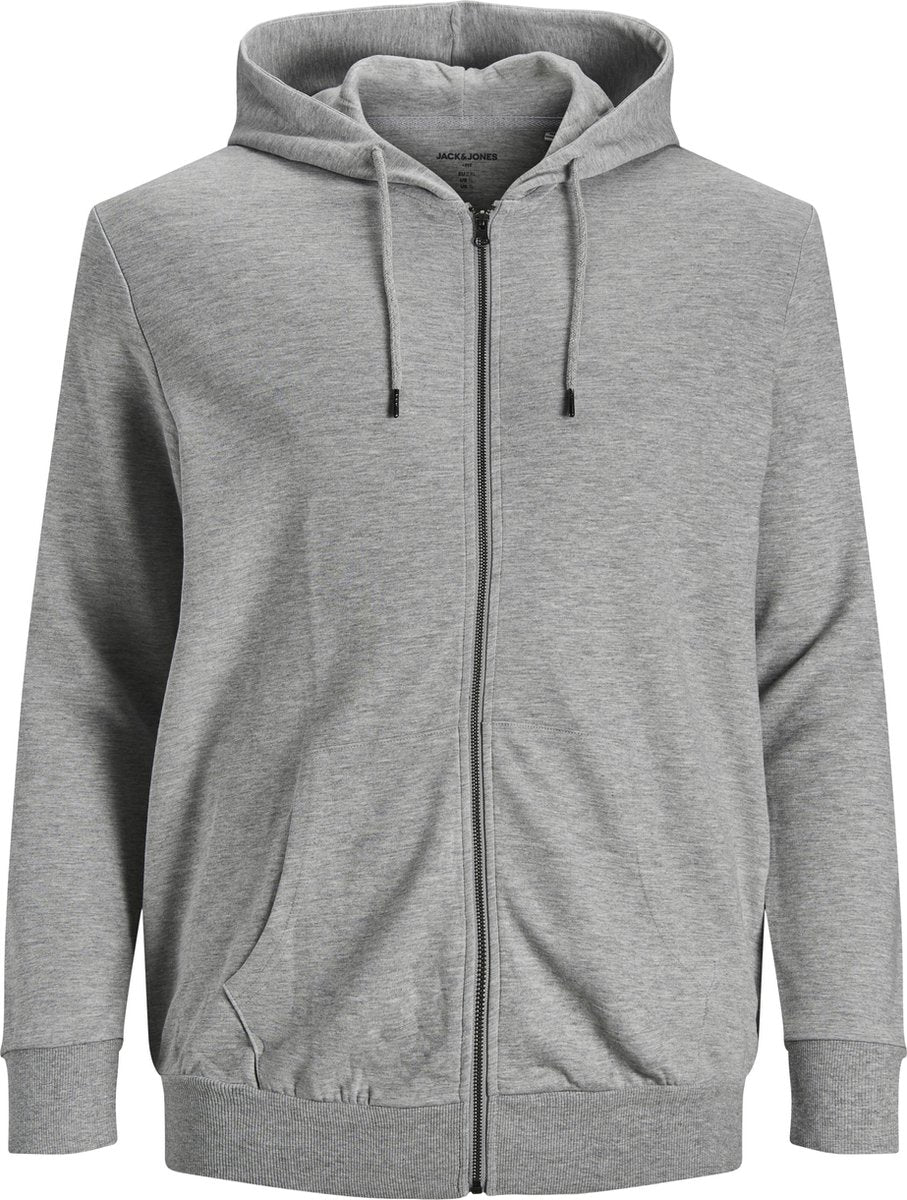 JACK&JONES PLUS JJEBASIC SWEAT ZIP HOOD NOOS PS Heren Vest - Maat XXL