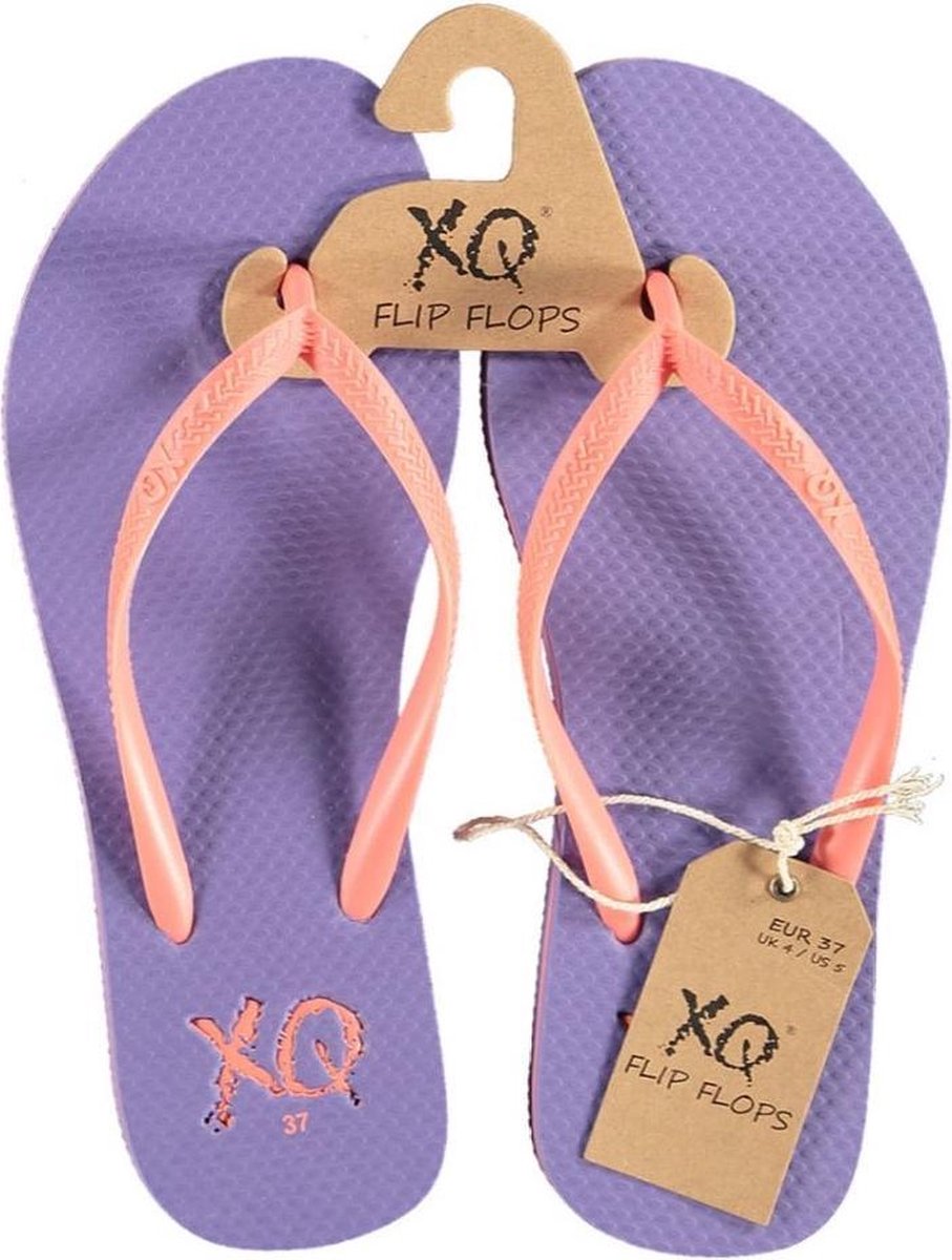 Xq Footwear Teenslippers Dames Polyester Lila/oudroze Maat 37