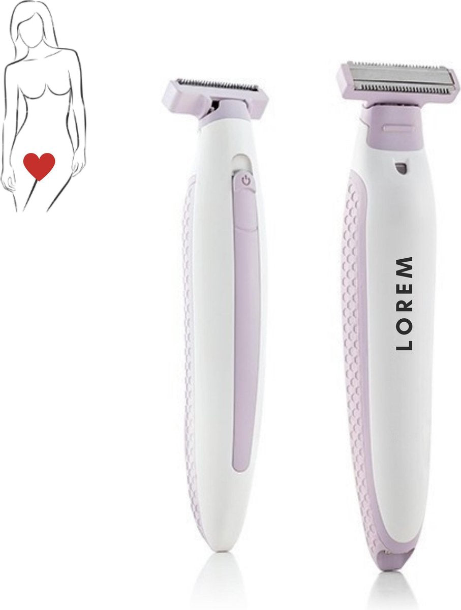 Lorem - Ladyshaves - Scheerapparaat - Draadloos - Intieme Zone - Ergonomisch ontwerp - Scheermes