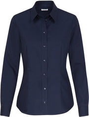 Seidensticker dames blouse regular fit - donkerblauw -  Maat: 54