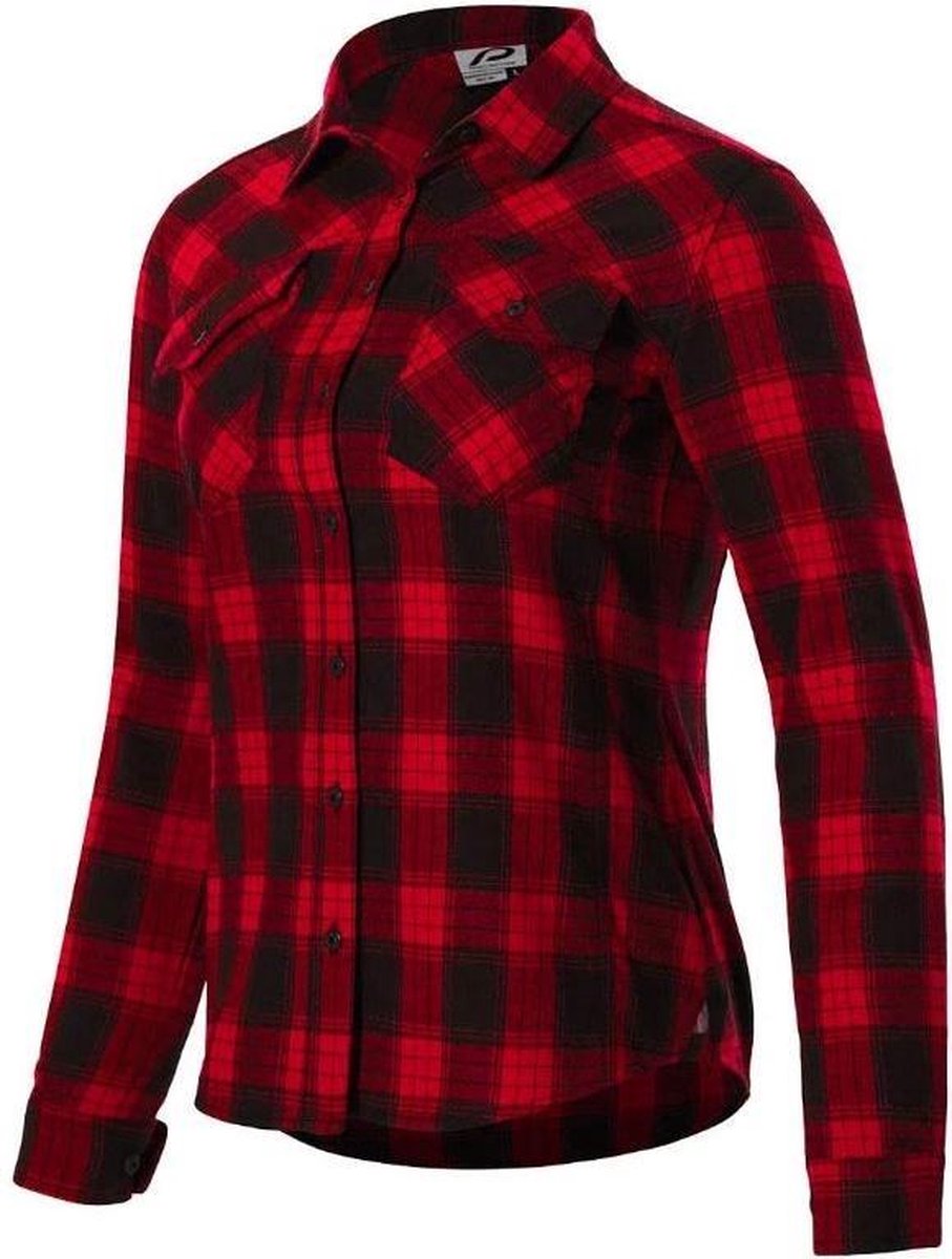 Protective Shirt P-rockabilly Dames Polykatoen Rood Maat 48
