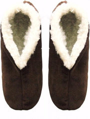 Echte suede Spaanse sloffen heren - Bruin - Maat 46