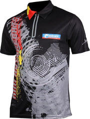 Unicorn Dartshirt Kim Huybrechts Heren Zwart/grijs/rood Maat Xxl