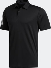 Adidas 3-Stripes Basic Poloshirt Heren zwart wit - Maat XXL