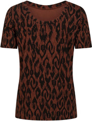 Tramontana T-shirt backwards Ikat Print - XXL