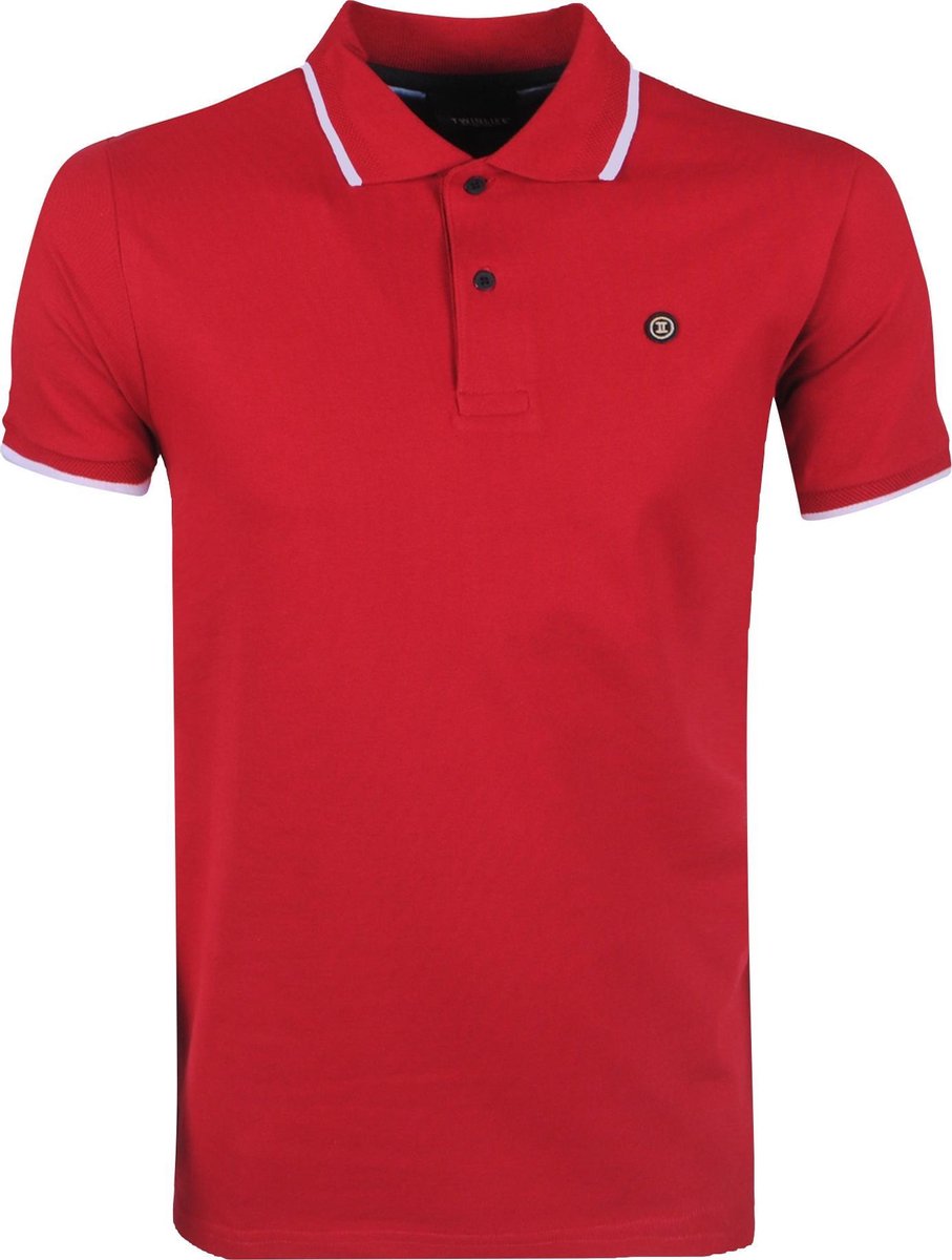 Twinlife - Heren Polo - Rood