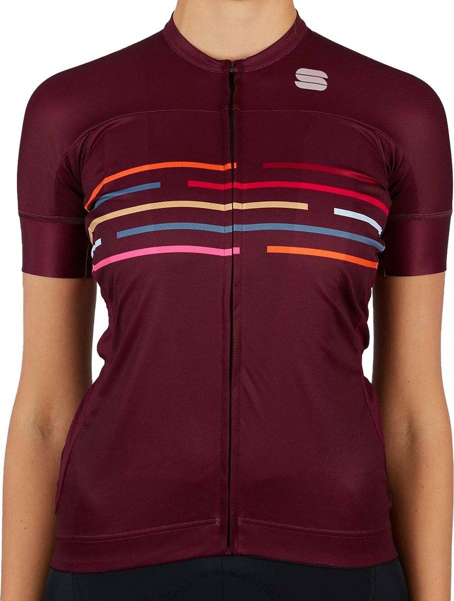 Sportful Short Sleeve Fietsshirt Dames - Rood - Maat XL