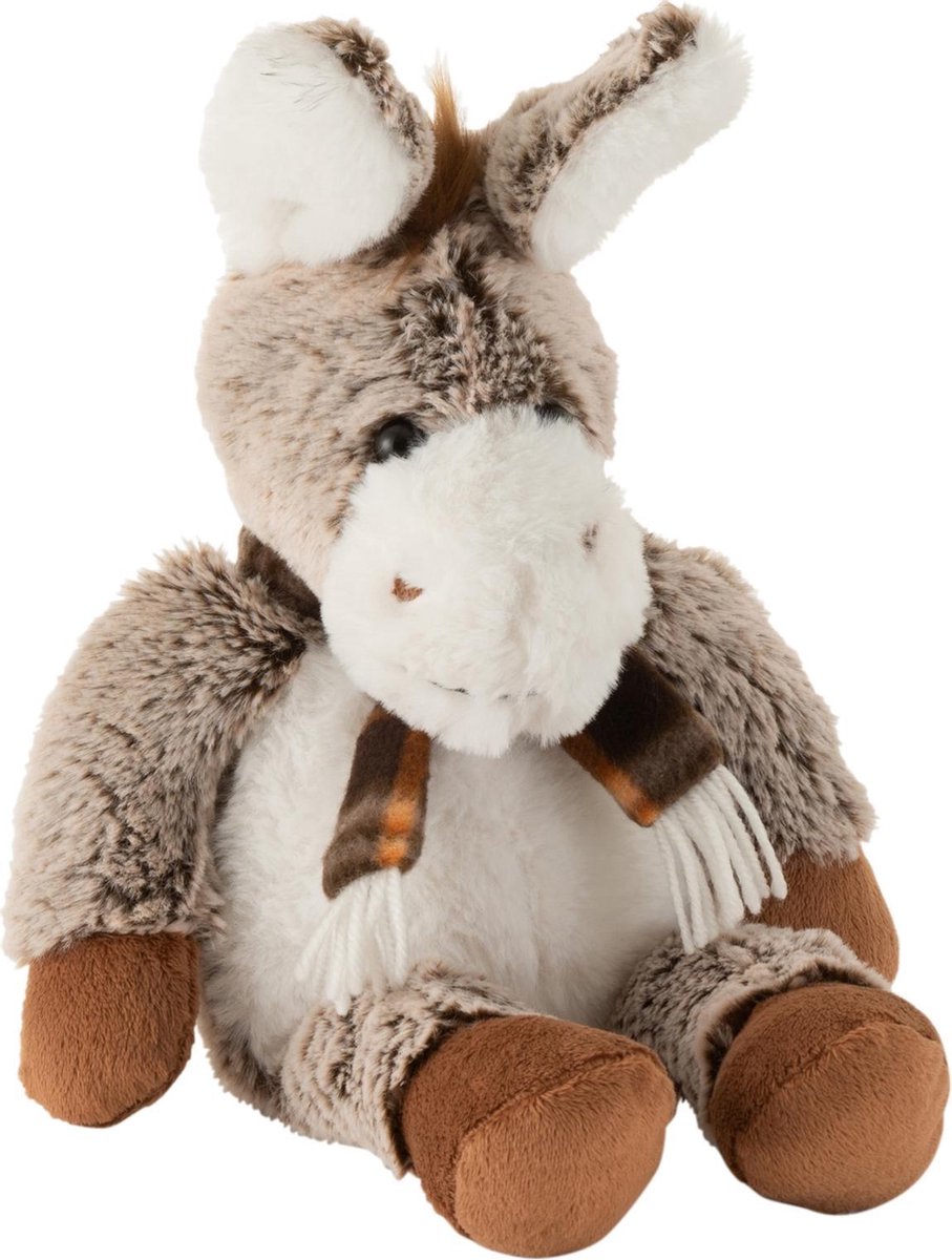 J-Line Ezel Sjaal Pluche Bruin Small