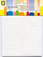 JeJe foamblokjes met een dikte van 2mm per vel 400 blokjes van 5 x 5mm