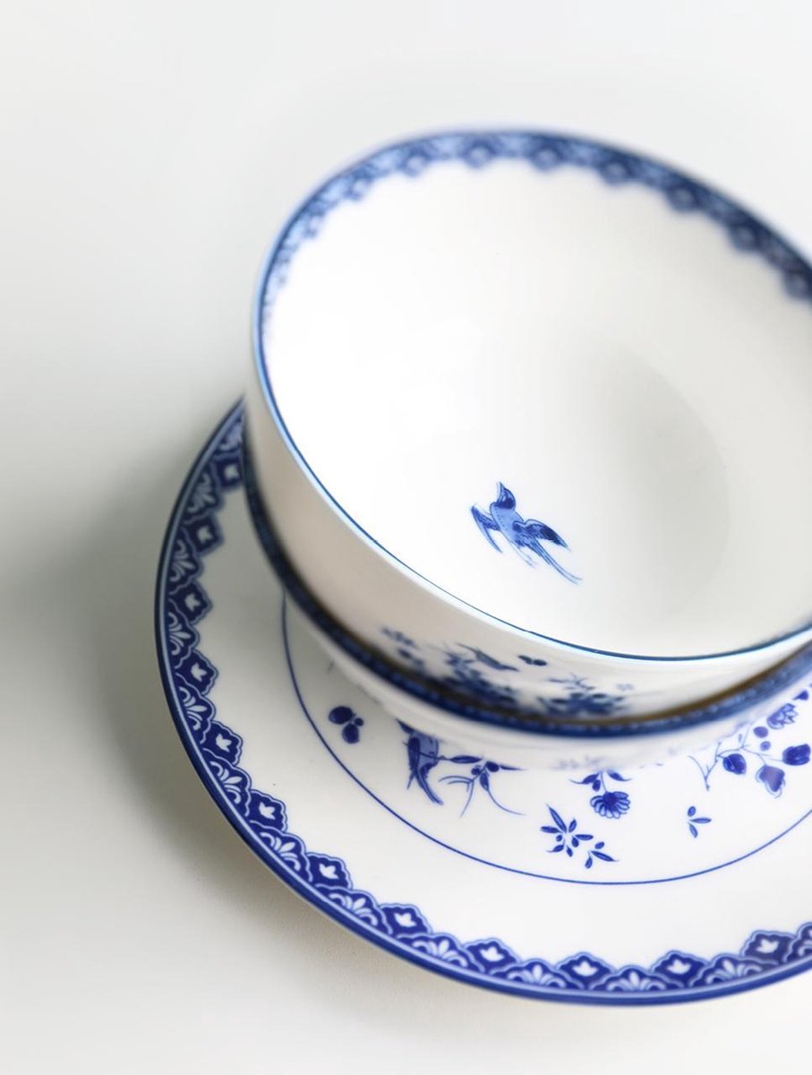 Schaaltjes - set van 2 - Ø 14 cm - Rijksmuseum - Delfts blauw - kommetjes aardewerk - dessert schaaltjes - kommetje - kommen - relatiegeschenk