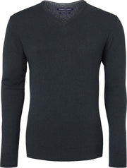 CASA MODA heren trui katoen - V-hals - donker groen -  Maat: 4XL