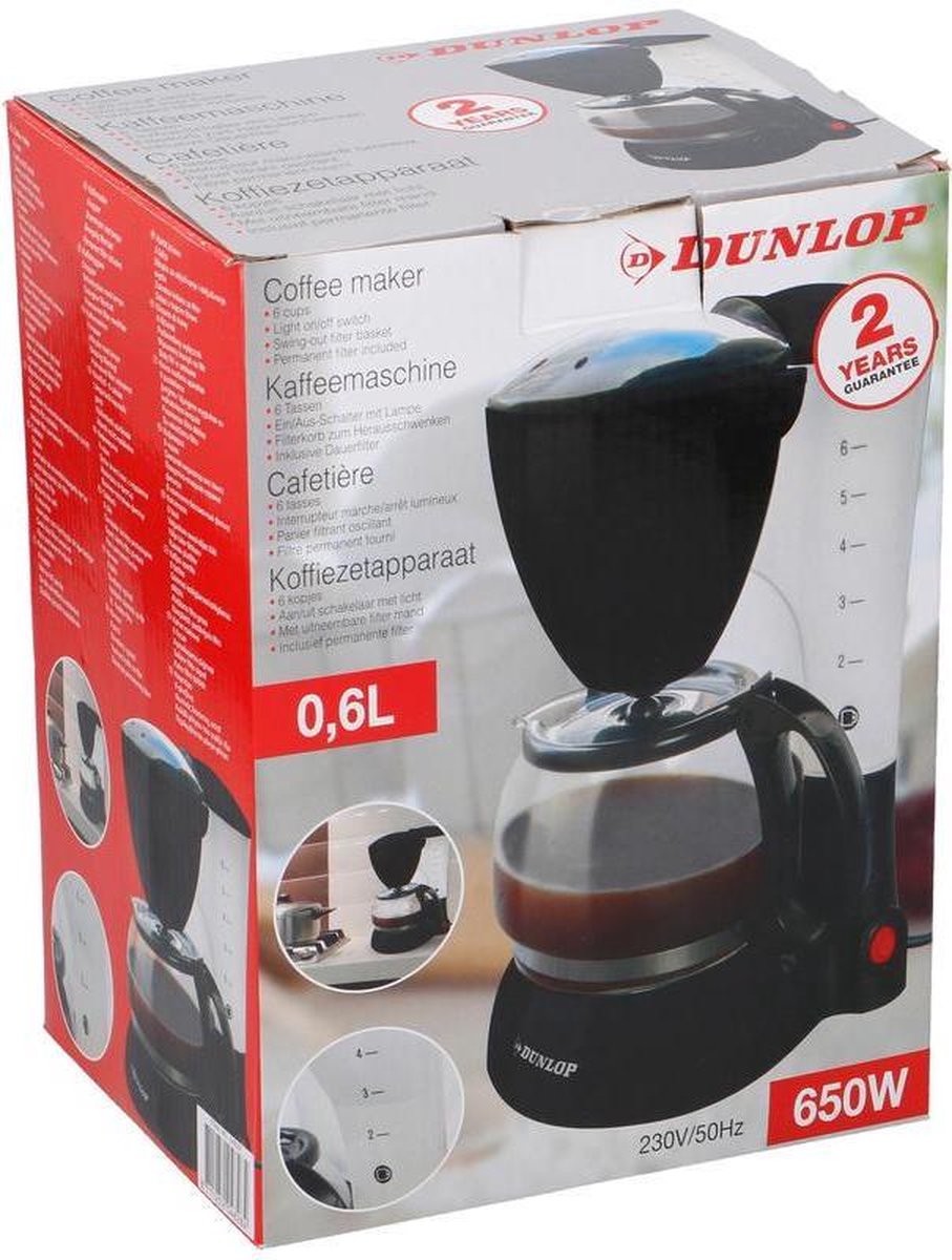 Dunlop Koffiezetapparaat - 0.6 liter